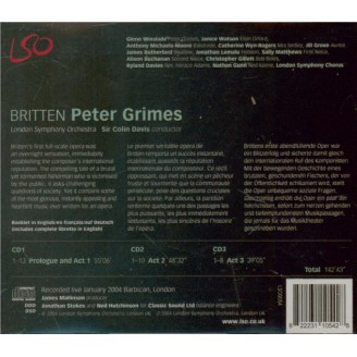 BRITTEN - Davis - Peter Grimes, opéra op.33..